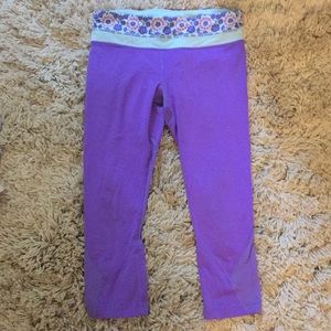 lululemon purple capris